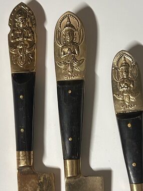 Siam made in Hong Kong Ornate Handle Stainless Butter